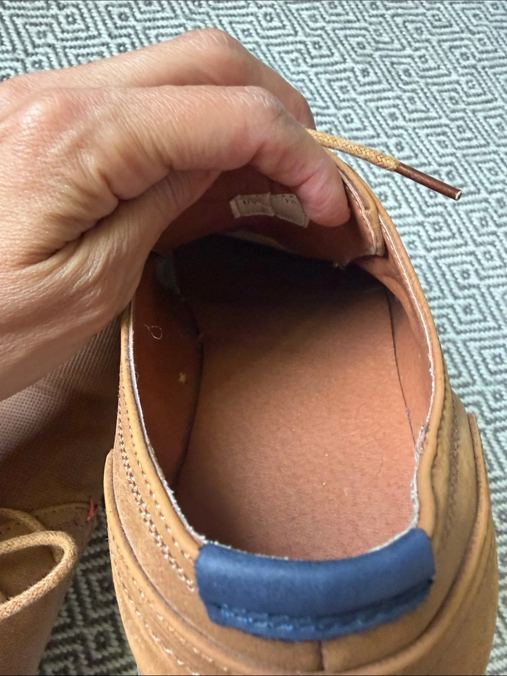 Men's Tan Casual Lace-Up Shoes